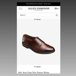 Allen Edmonds 6th Avenue size 10D , ‘Chili’ Brown